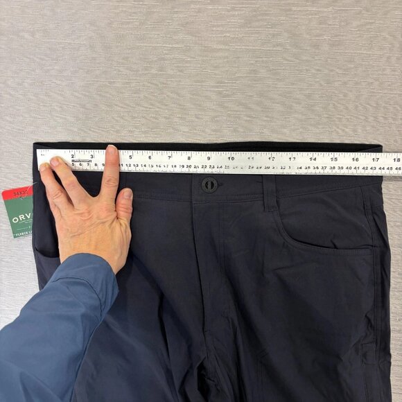 Orvis Fleece Lined Tech Pants Mens 34 x 32 Black Water Repellent Insulated - Picture 11 of 15